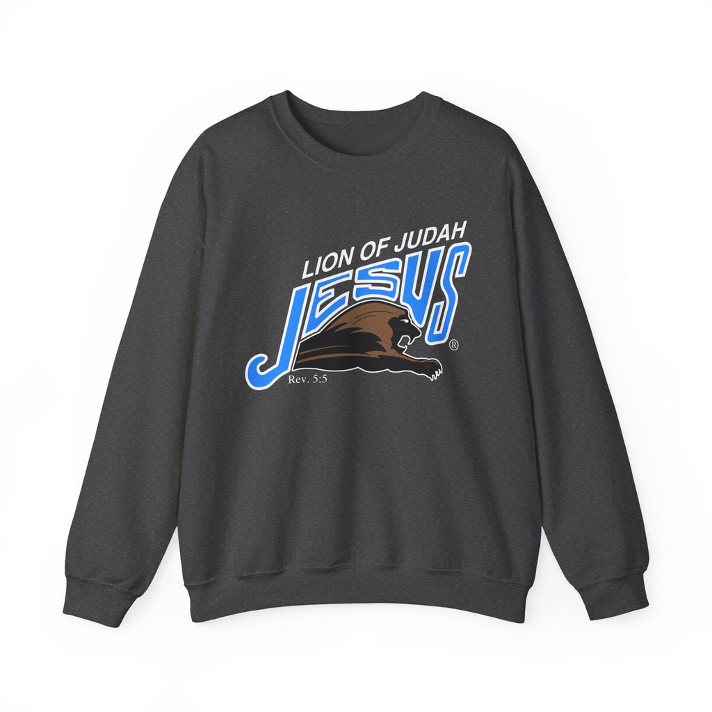 Unisex Heavy Blend™ Crewneck Sweatshirt Lion of Judah Jesus