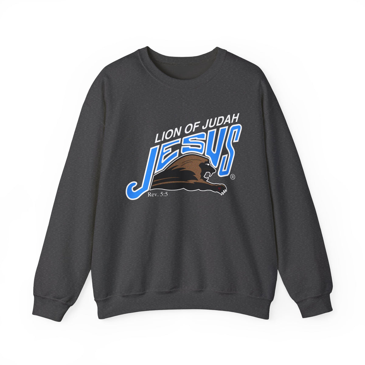 Unisex Heavy Blend™ Crewneck Sweatshirt Lion of Judah Jesus