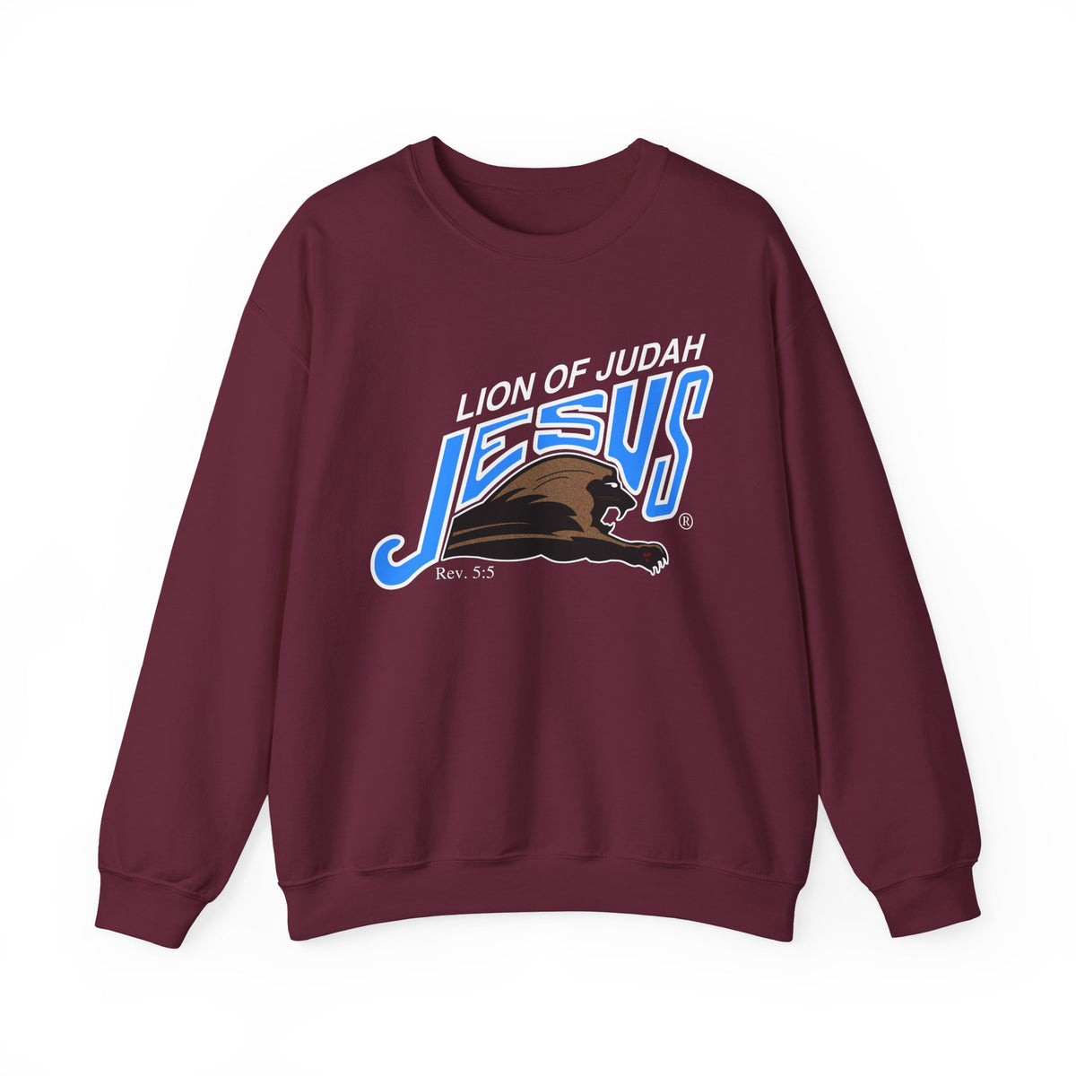 Unisex Heavy Blend™ Crewneck Sweatshirt Lion of Judah Jesus