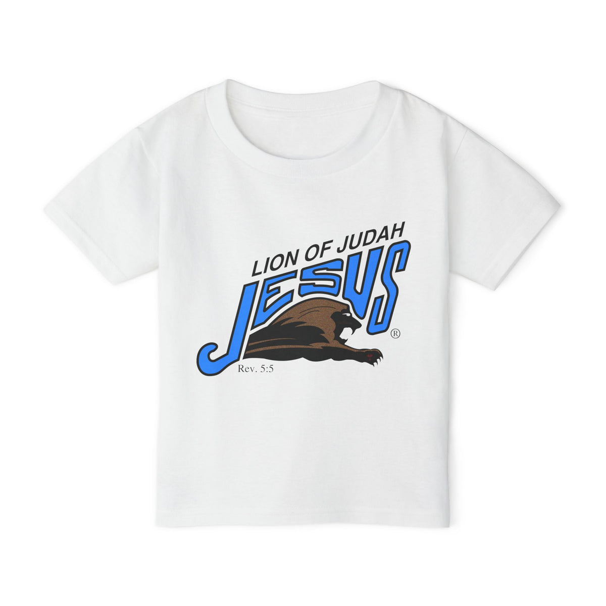 Heavy Cotton™ Toddler T-shirt "Lion of Judah Jesus"