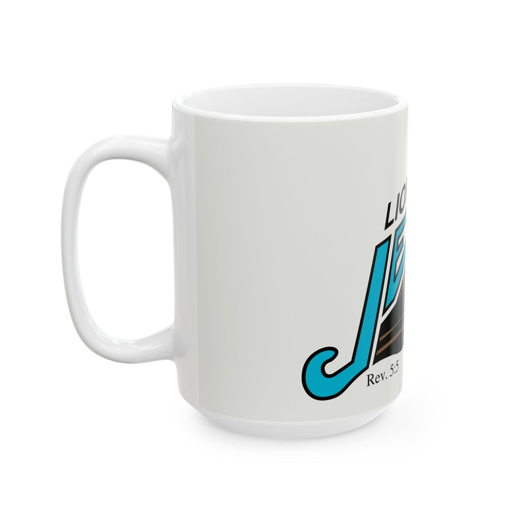 Lion of Judah Jesus Ceramic Mug (11oz/15oz) — Christian Faith Coffee Cup