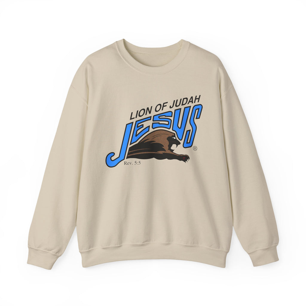 Unisex Heavy Blend™ Crewneck Sweatshirt Lion of Judah Jesus