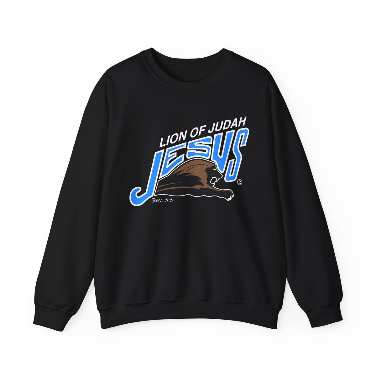 Unisex Heavy Blend™ Crewneck Sweatshirt Lion of Judah Jesus
