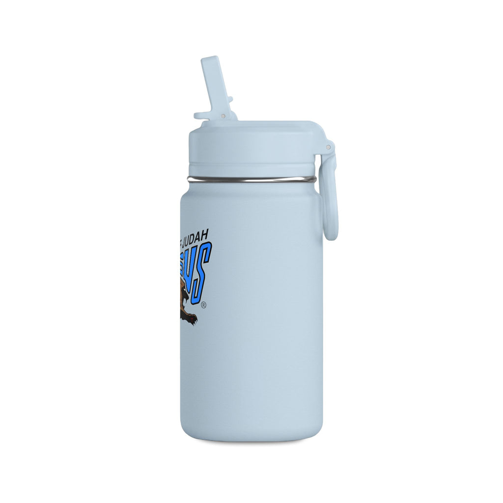 Mini Stainless Steel Kids Water Bottle 14oz 'Lion of Judah Jesus'