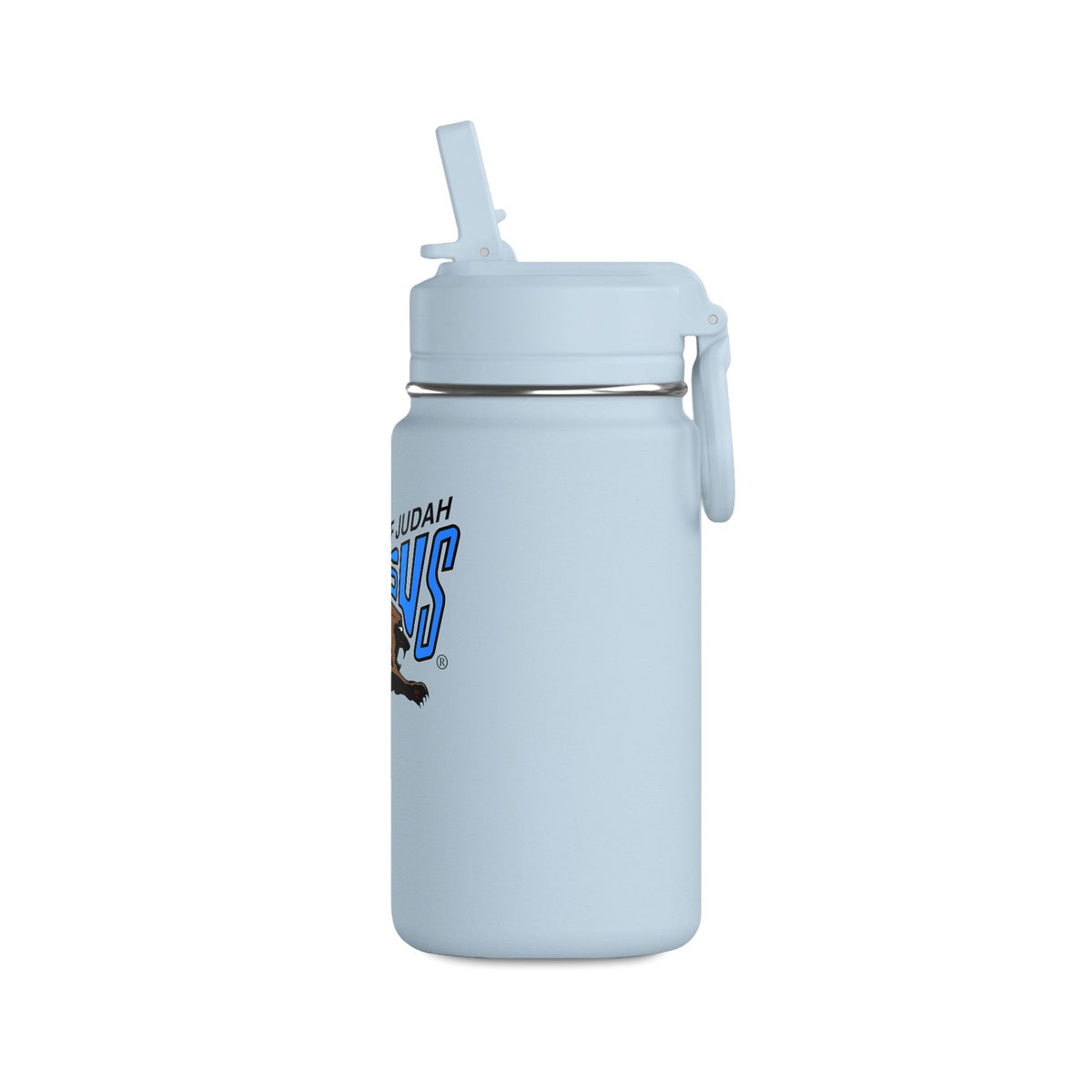 Mini Stainless Steel Kids Water Bottle 14oz 'Lion of Judah Jesus'