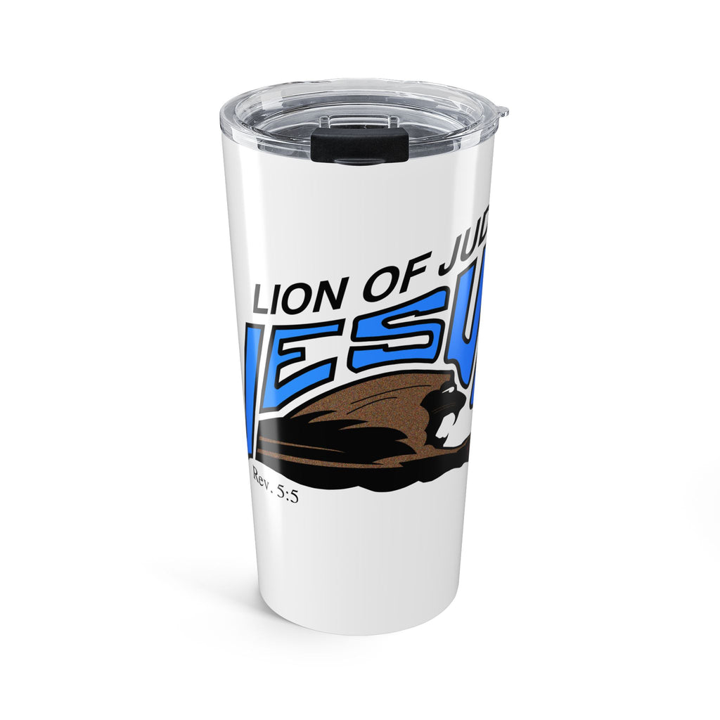 20oz Stainless Steel Tumbler - Lion of Judah Jesus Travel Mug