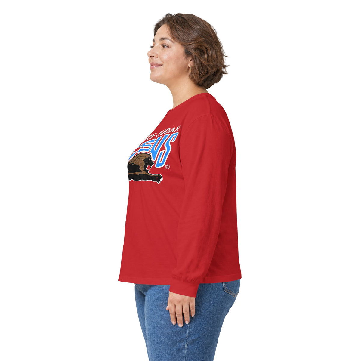 Unisex Ultra Cotton Long Sleeve Tee "Lion of Judah"