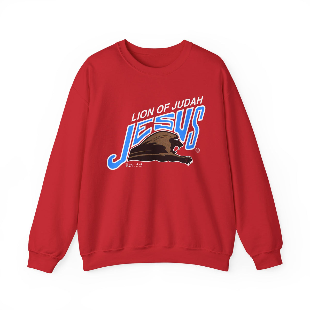 Unisex Heavy Blend™ Crewneck Sweatshirt Lion of Judah Jesus