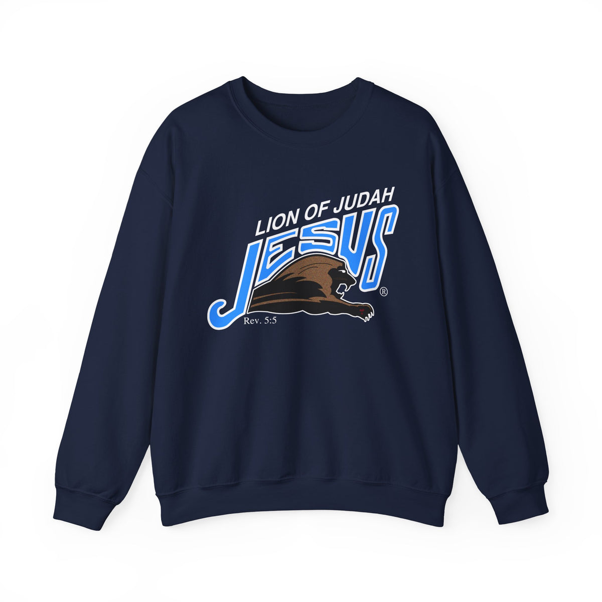 Unisex Heavy Blend™ Crewneck Sweatshirt Lion of Judah Jesus