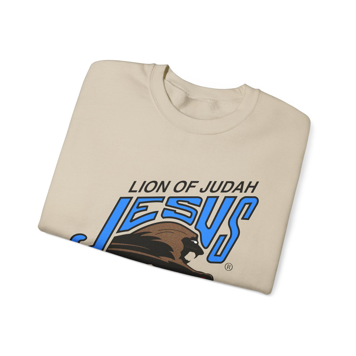 Unisex Heavy Blend™ Crewneck Sweatshirt Lion of Judah Jesus