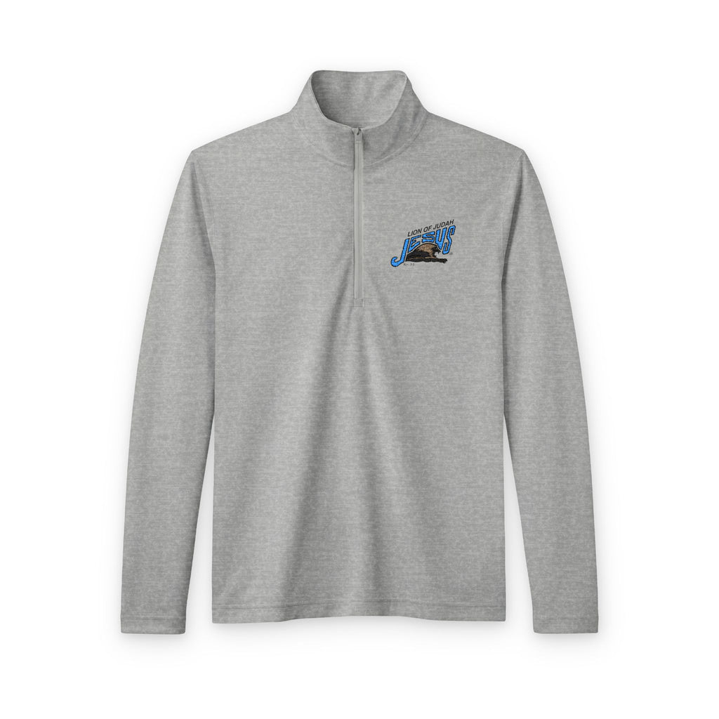 Men's PosiCharge® Tri-Blend Wicking Quarter-Zip Pullover