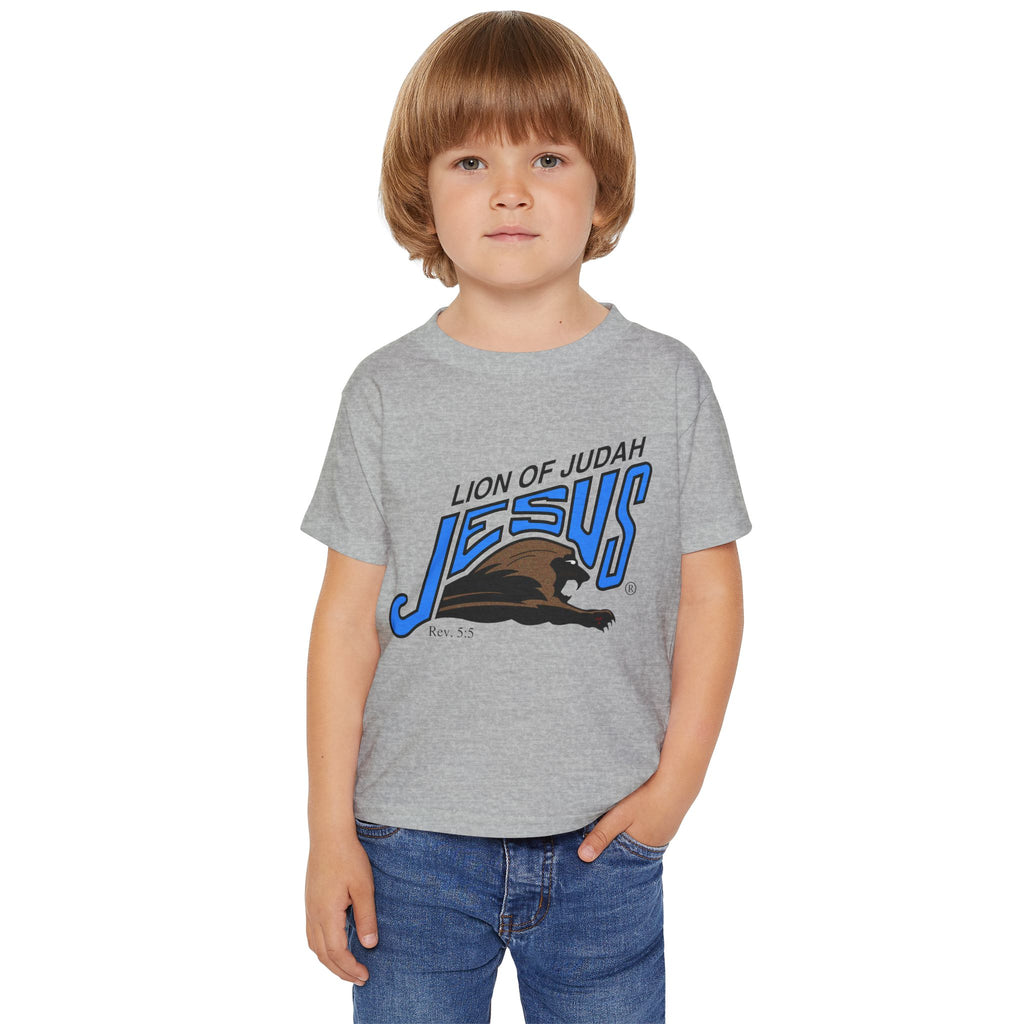 Heavy Cotton™ Toddler T-shirt "Lion of Judah Jesus"