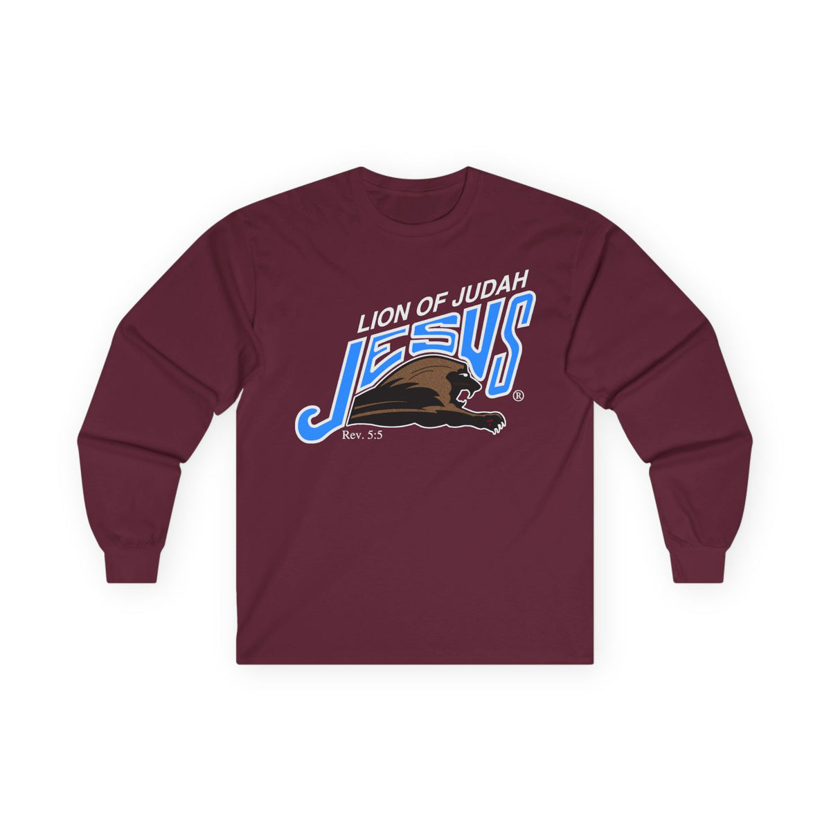 Unisex Ultra Cotton Long Sleeve Tee "Lion of Judah"