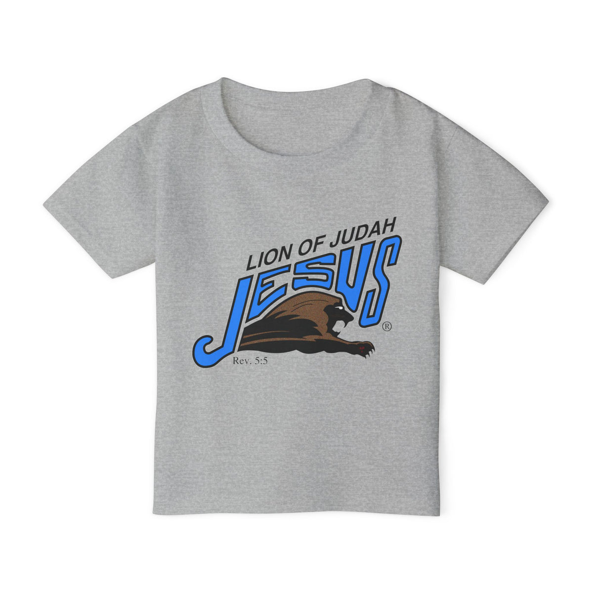 Heavy Cotton™ Toddler T-shirt "Lion of Judah Jesus"