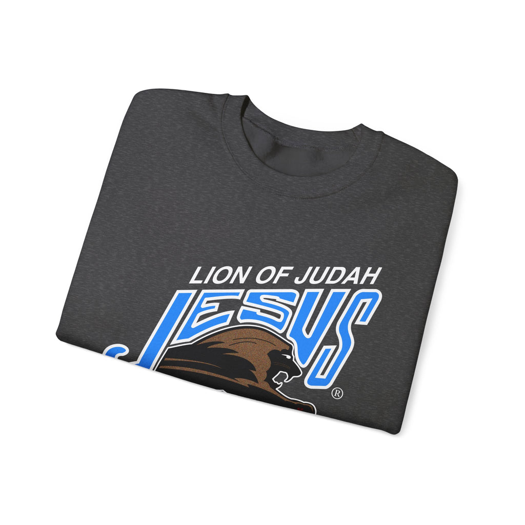 Unisex Heavy Blend™ Crewneck Sweatshirt Lion of Judah Jesus