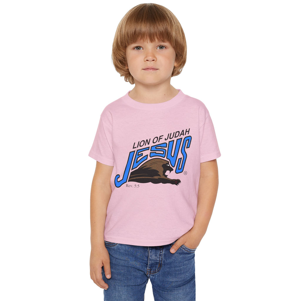 Heavy Cotton™ Toddler T-shirt "Lion of Judah Jesus"