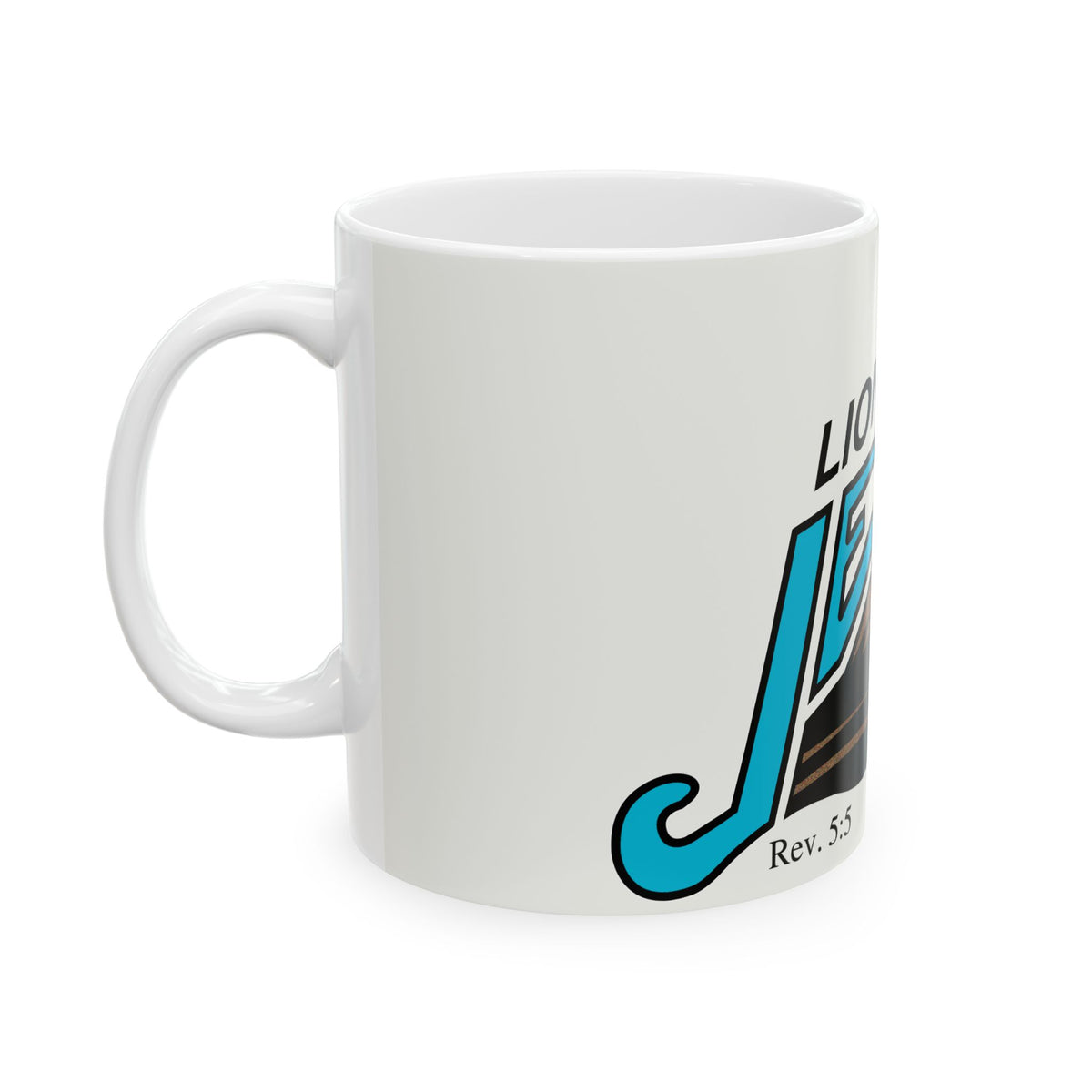 Lion of Judah Jesus Ceramic Mug (11oz/15oz) — Christian Faith Coffee Cup