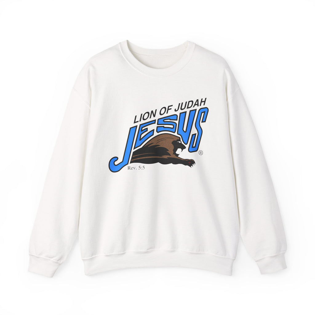 Unisex Heavy Blend™ Crewneck Sweatshirt Lion of Judah Jesus