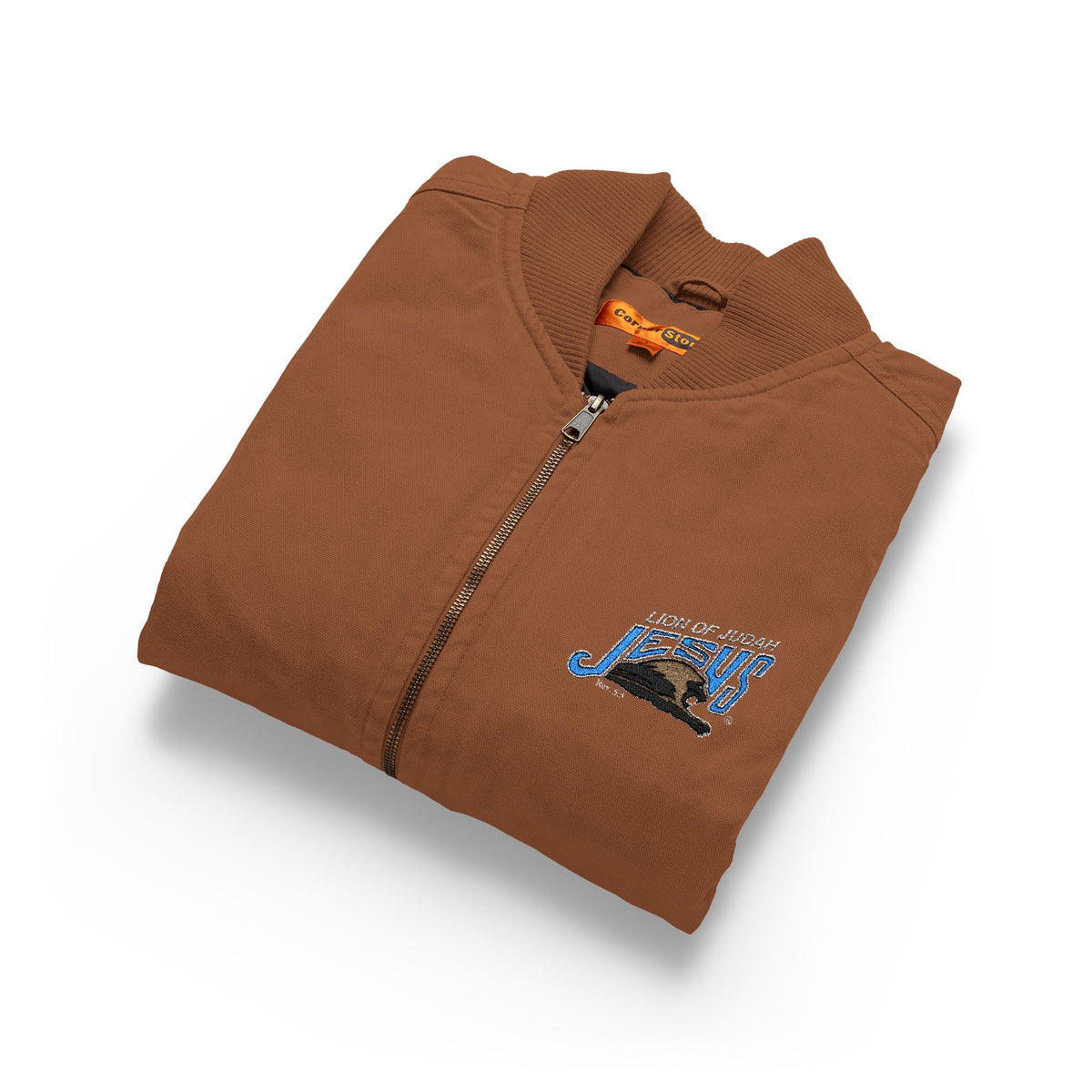 CornerStone® Washed Duck Cloth Vest Lion of Judah