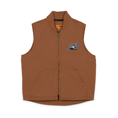 CornerStone® Washed Duck Cloth Vest Lion of Judah