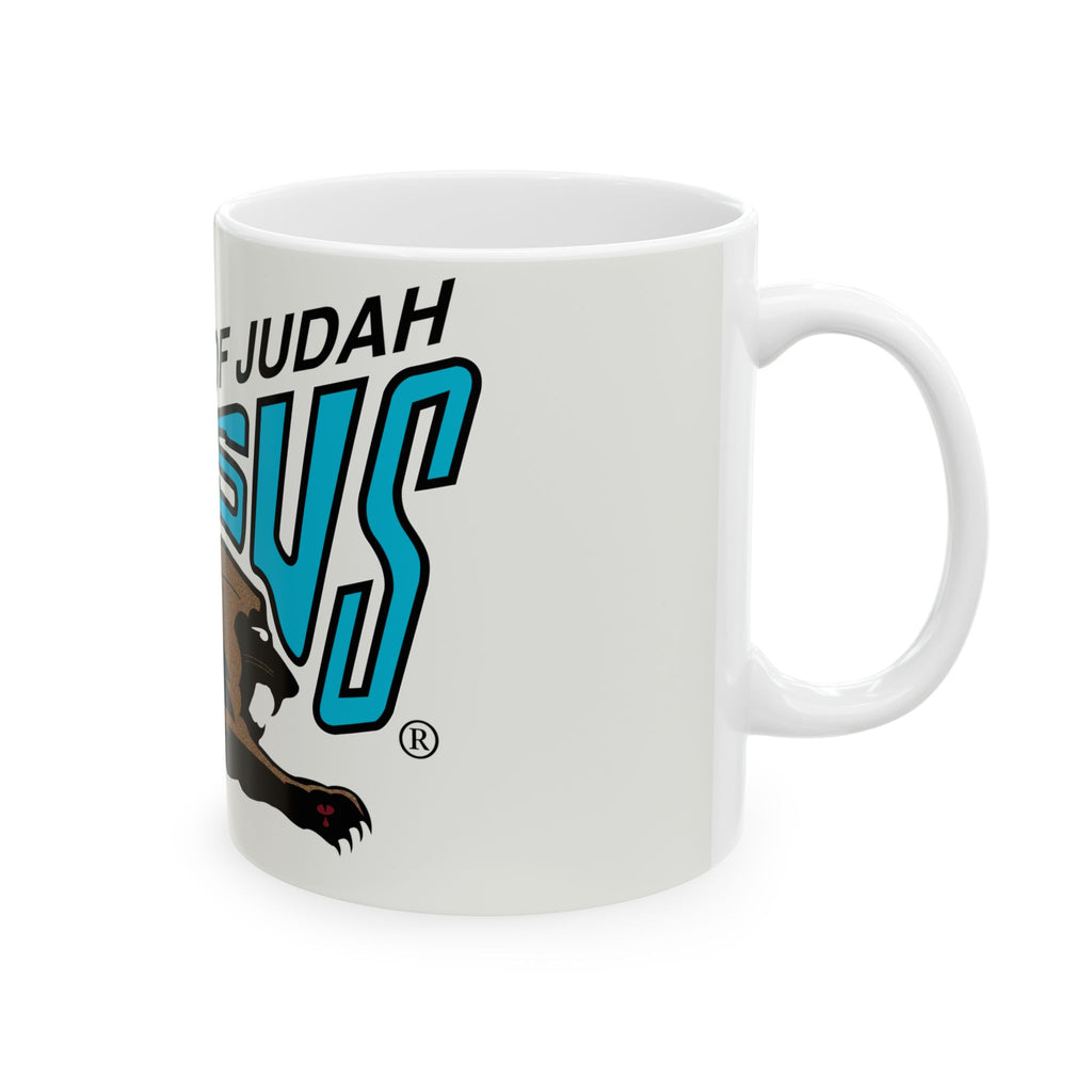 Lion of Judah Jesus Ceramic Mug (11oz/15oz) — Christian Faith Coffee Cup