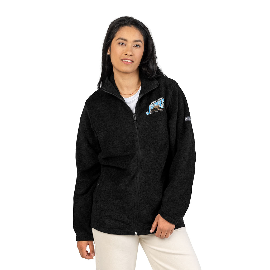 Unisex Columbia Fleece Jacket Lion of Judah JESUS