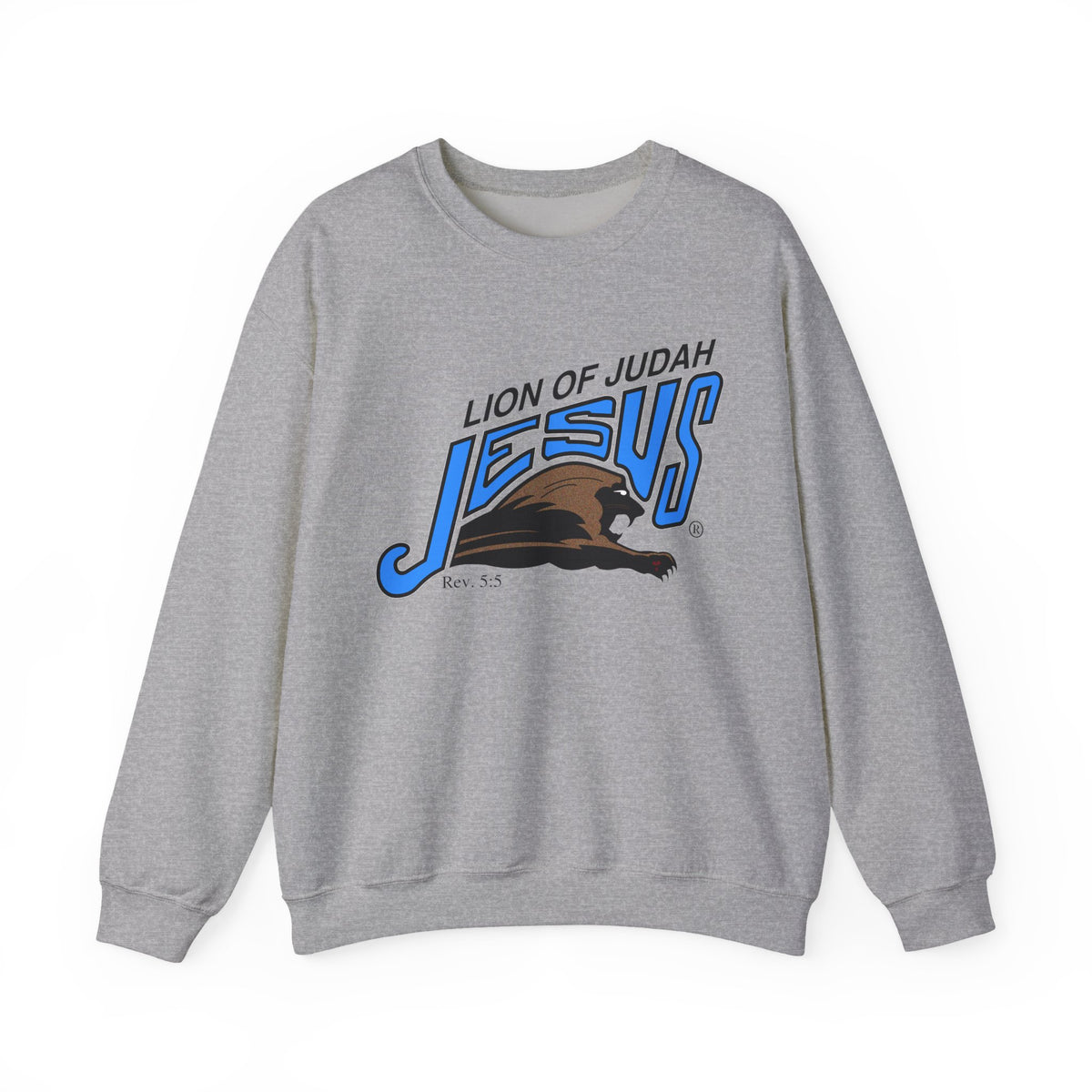 Unisex Heavy Blend™ Crewneck Sweatshirt Lion of Judah Jesus