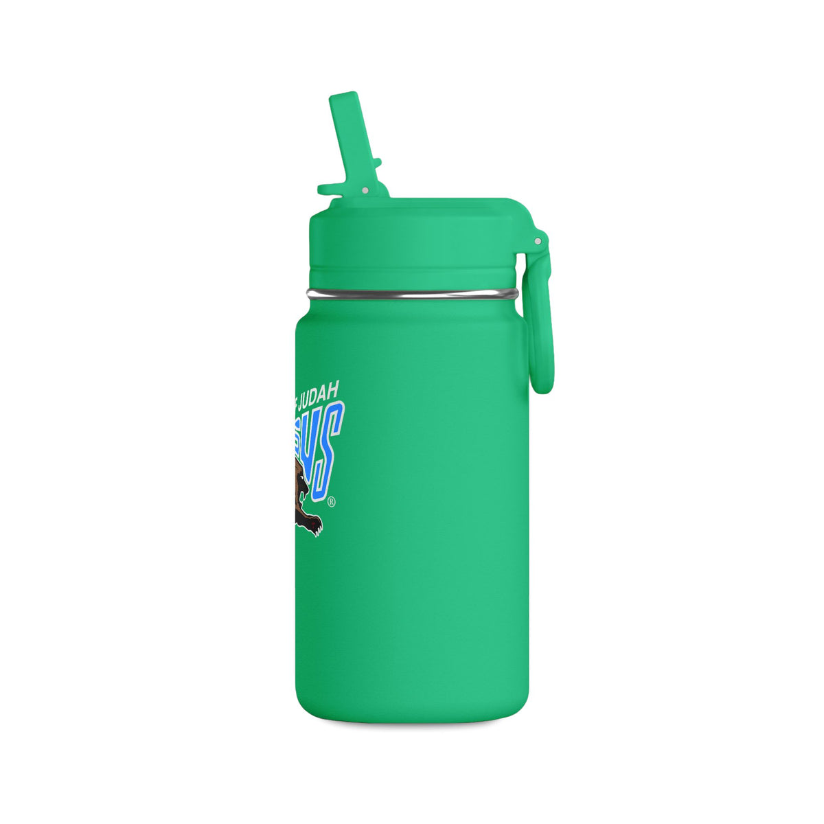 Mini Stainless Steel Kids Water Bottle 14oz 'Lion of Judah Jesus'