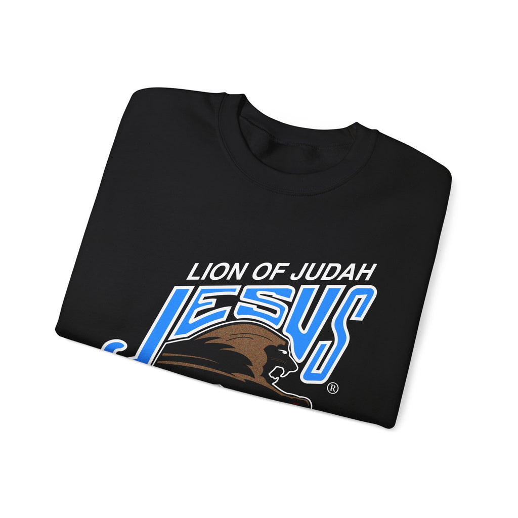 Unisex Heavy Blend™ Crewneck Sweatshirt Lion of Judah Jesus