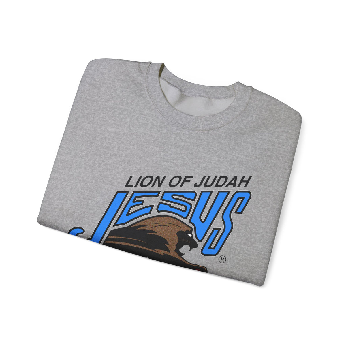 Unisex Heavy Blend™ Crewneck Sweatshirt Lion of Judah Jesus