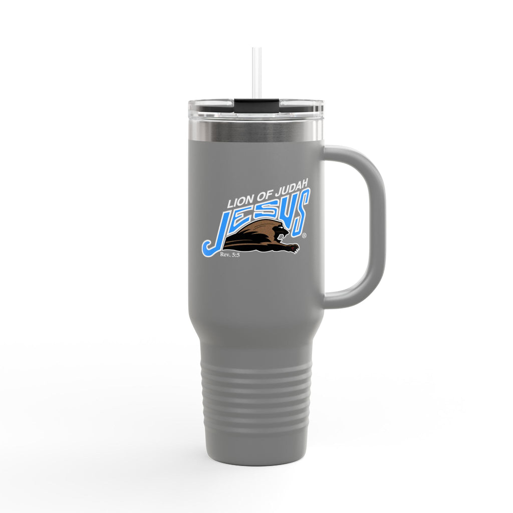 40oz Insulated Stainless Steel Travel Mug Lion of Judah Faith Tumbler