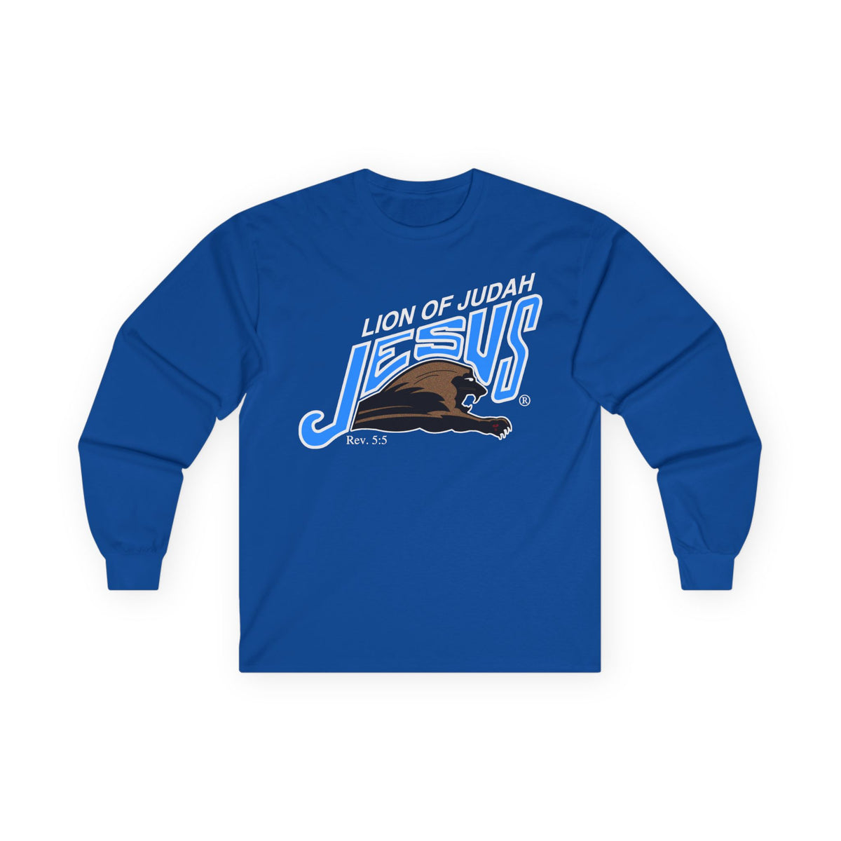 Unisex Ultra Cotton Long Sleeve Tee "Lion of Judah"