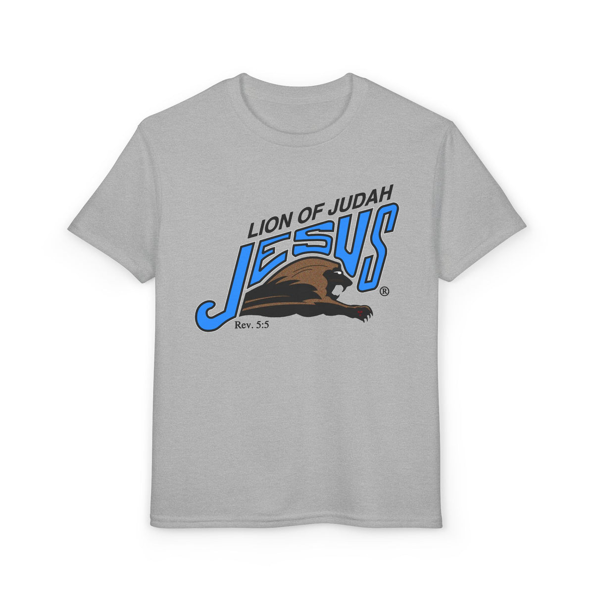 Youth DryBlend® T-Shirt "Lion of Judah Jesus" Faith Graphic Tee