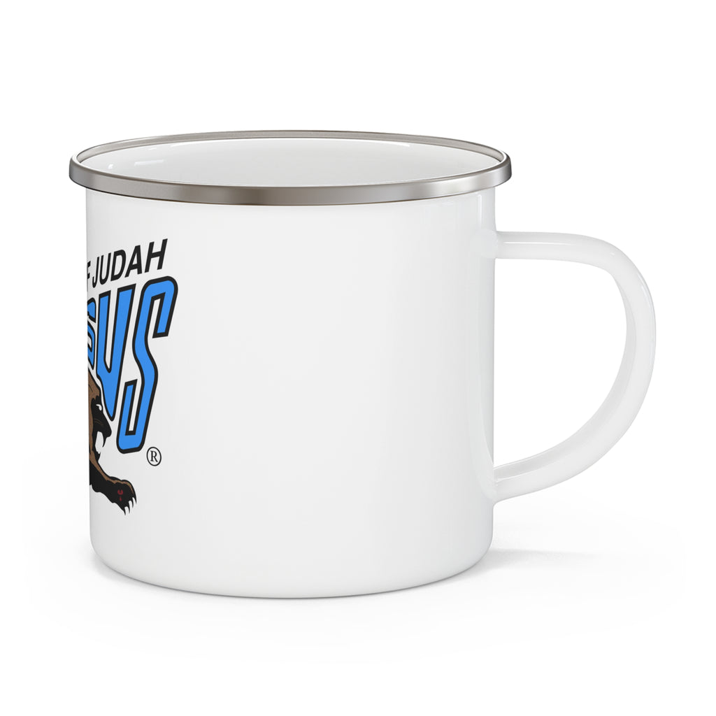 "Lion of Judah Jesus" Enamel Camping Mug Christian Outdoors Cup