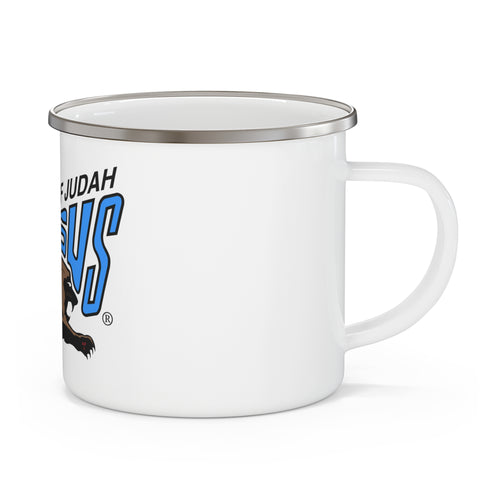 "Lion of Judah Jesus" Enamel Camping Mug Christian Outdoors Cup