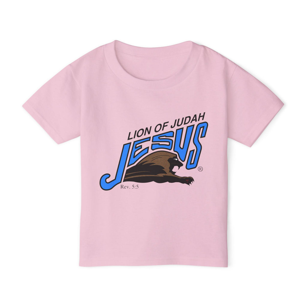 Heavy Cotton™ Toddler T-shirt "Lion of Judah Jesus"
