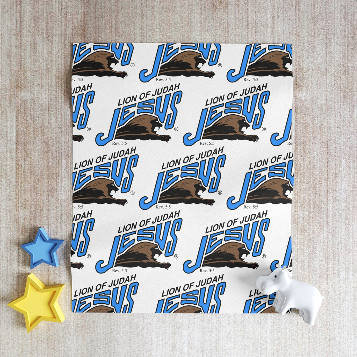 Lion of Judah Jesus Throw Blanket — Faith-Based Christian Prayer Blanket