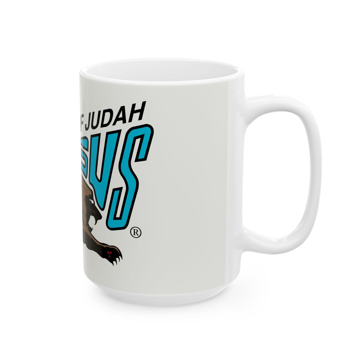 Lion of Judah Jesus Ceramic Mug (11oz/15oz) — Christian Faith Coffee Cup