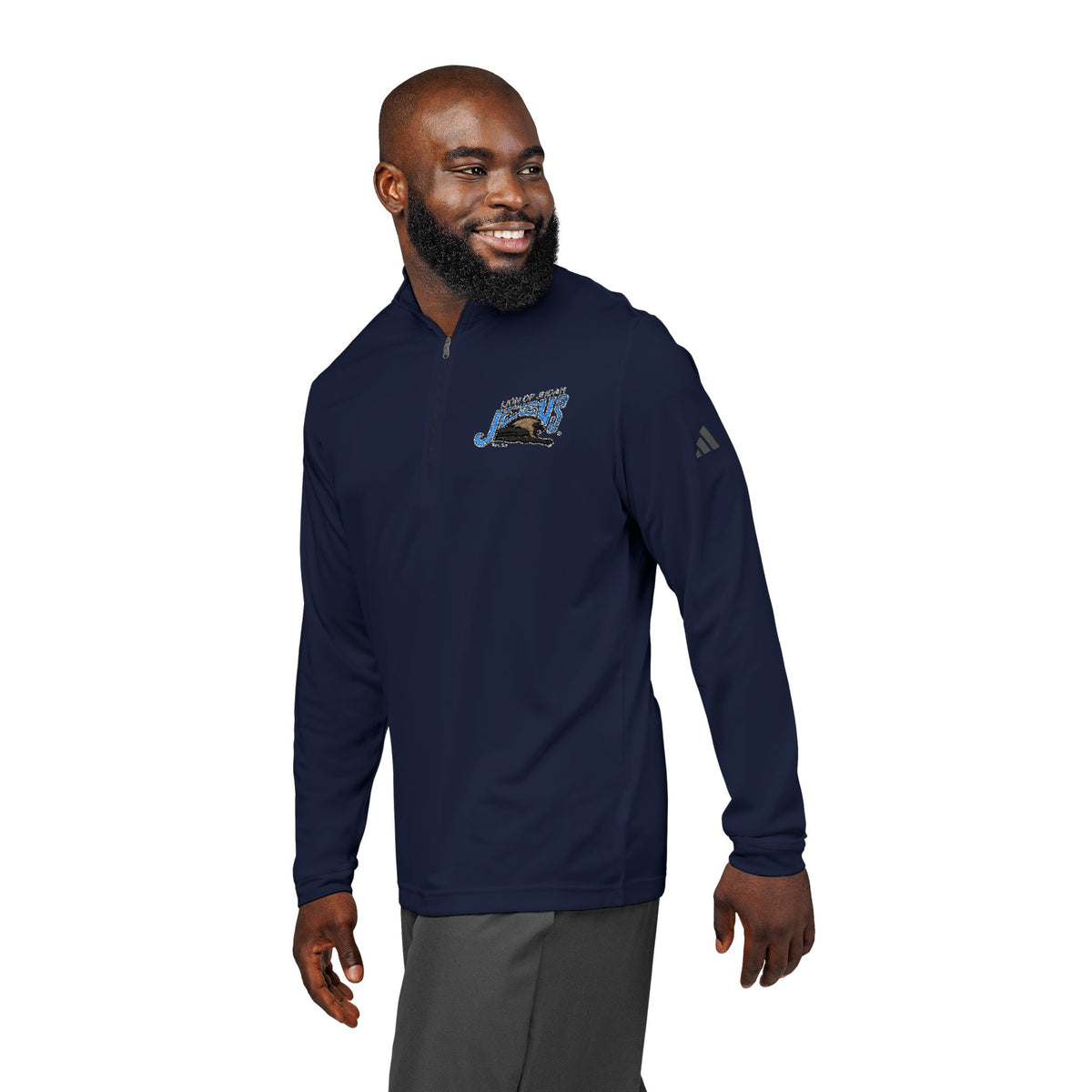 adidas® Quarter-Zip Pullover