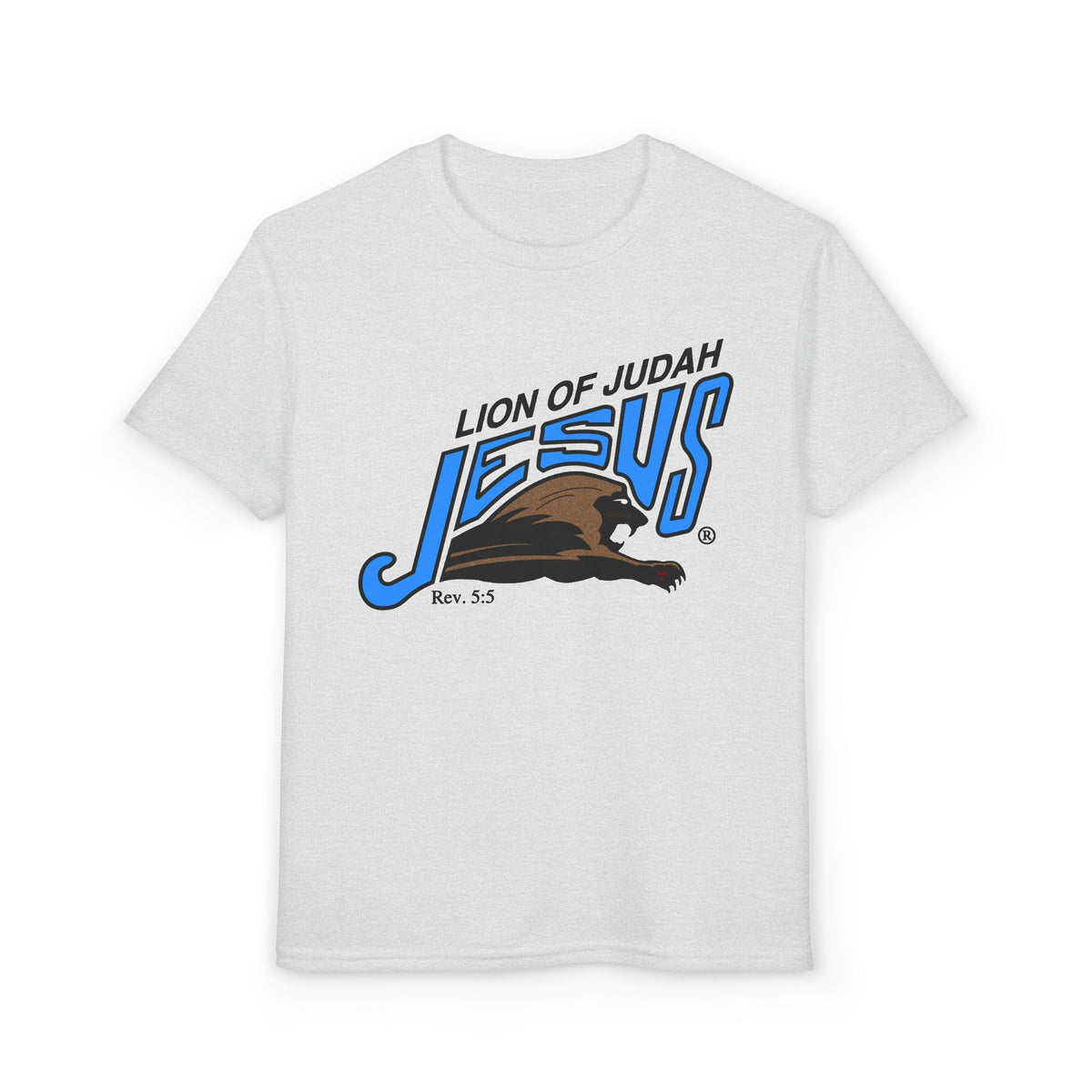 Youth DryBlend® T-Shirt "Lion of Judah Jesus" Faith Graphic Tee