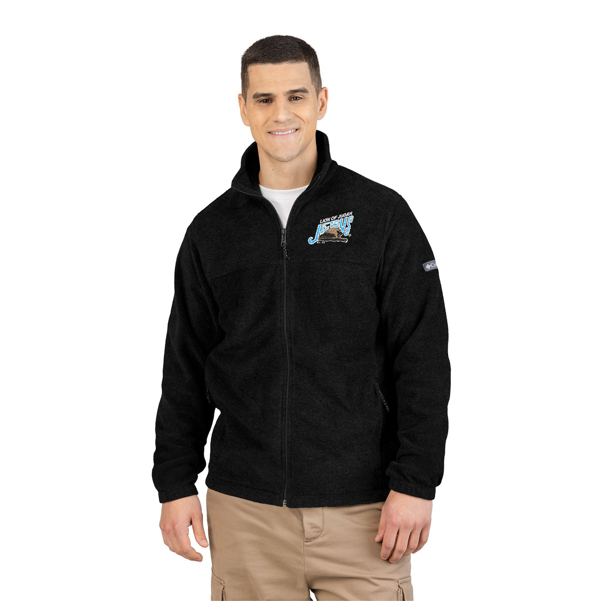 Unisex Columbia Fleece Jacket Lion of Judah JESUS