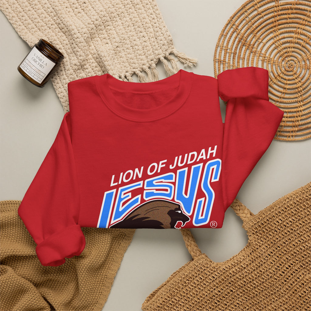 Unisex Heavy Blend™ Crewneck Sweatshirt Lion of Judah Jesus
