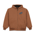Duck Cloth Hooded Work Jacket — Lion of Judah JESUS Embroidered