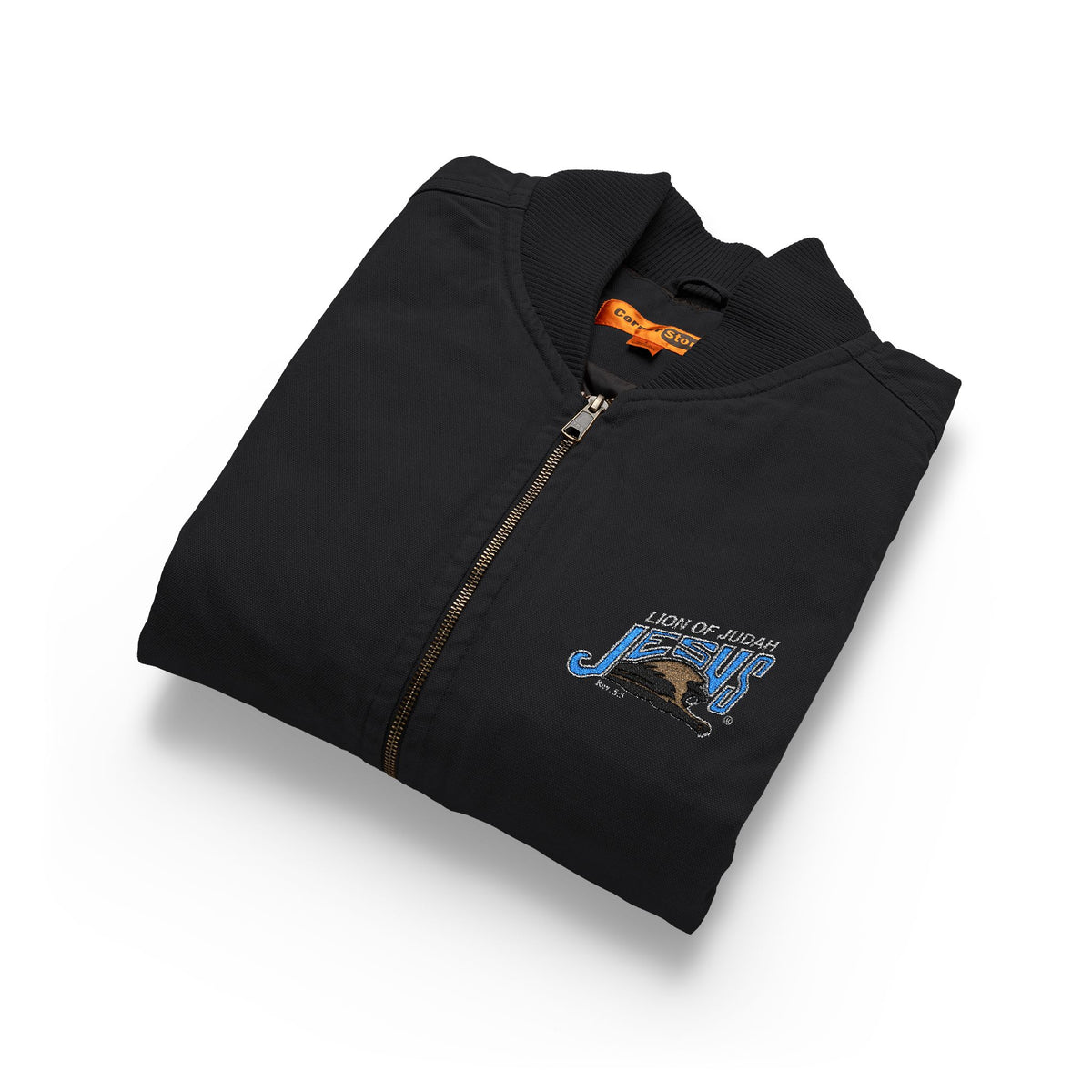 CornerStone® Washed Duck Cloth Vest Lion of Judah