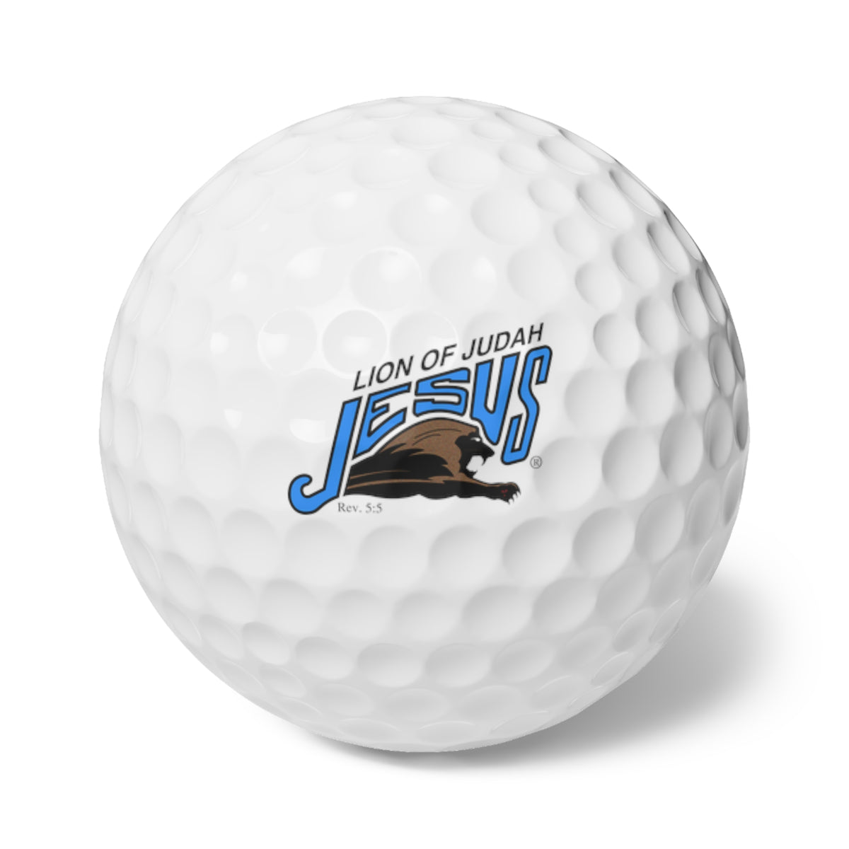Lion of Judah JESUS Golf Balls, 6pcs