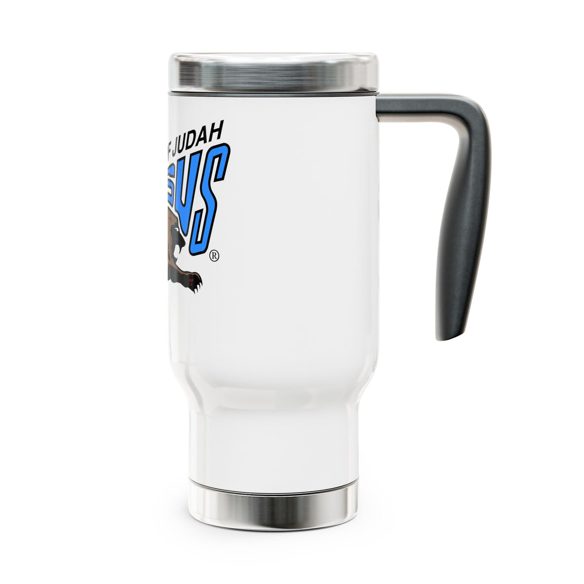 Jesus Lion of Judah 14oz Stainless Travel Mug with Handle