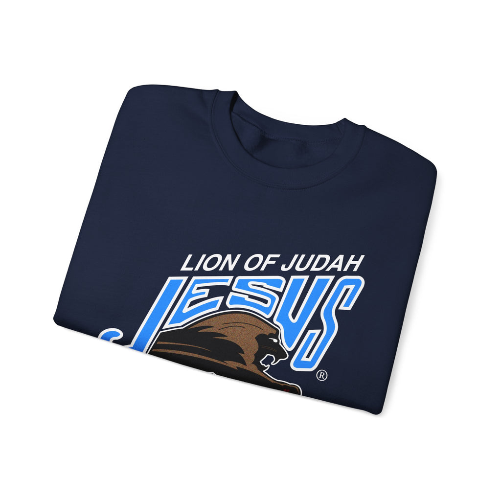 Unisex Heavy Blend™ Crewneck Sweatshirt Lion of Judah Jesus